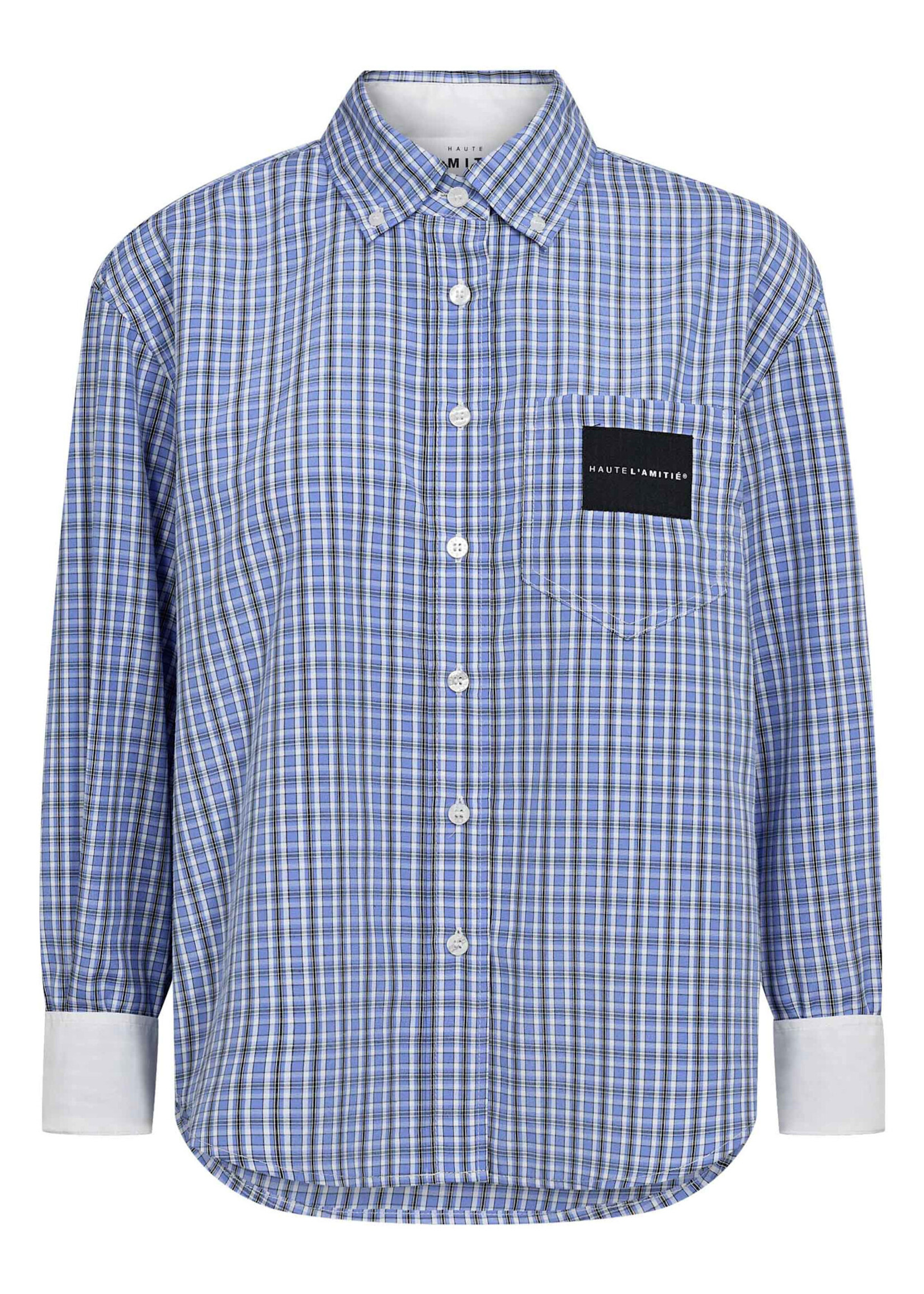 Haute L'Amitié Contrast Color Check Shirt