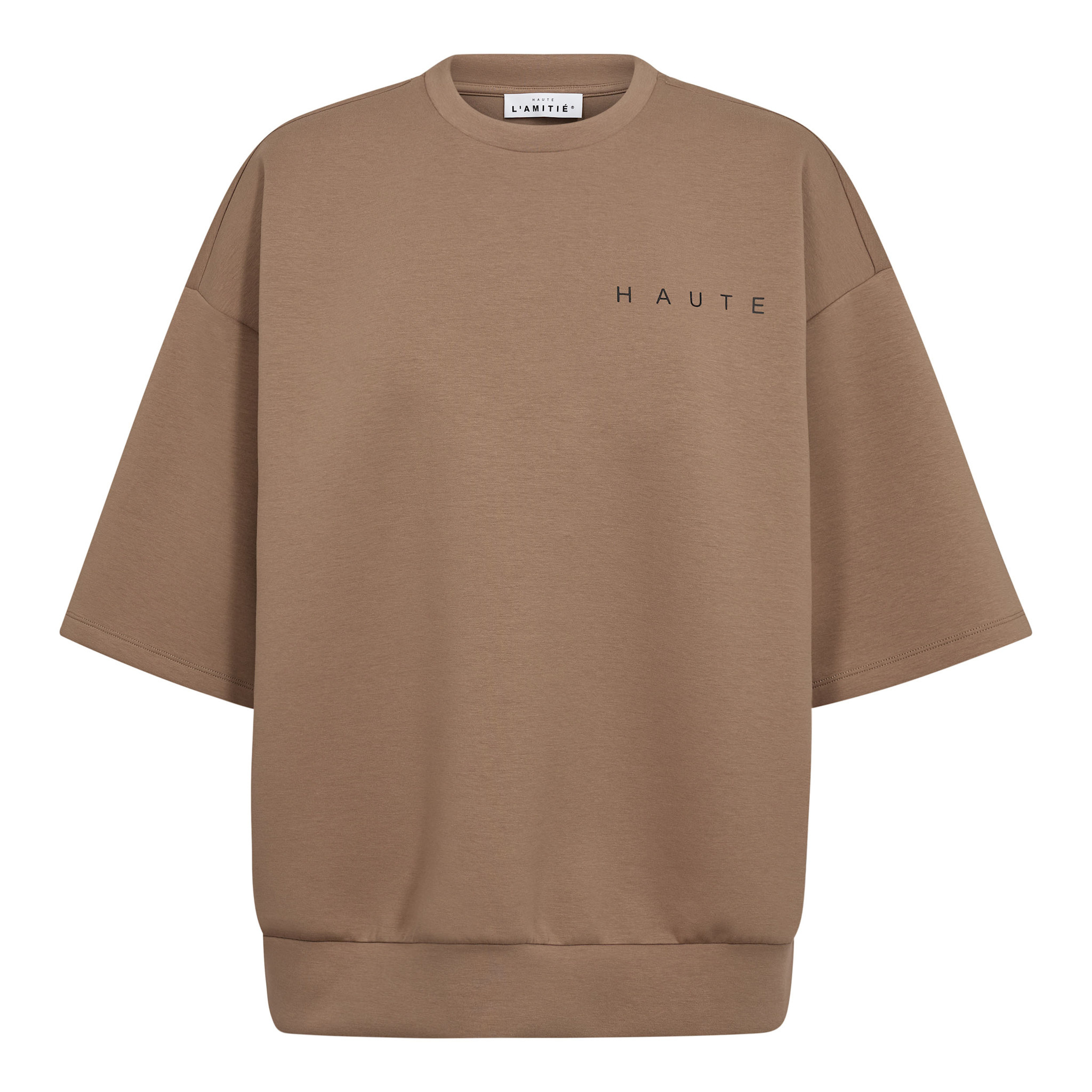 Haute L'Amitié Maxi Split SS Logo Sweat