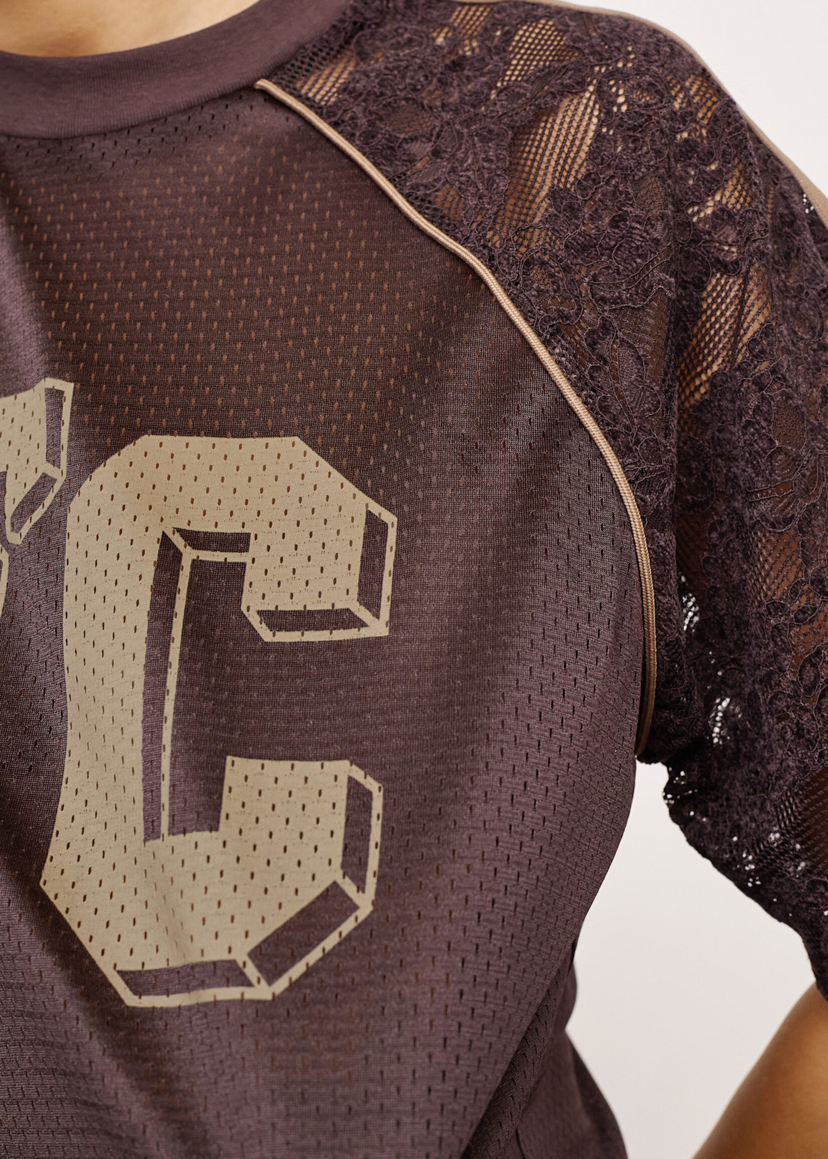 Cocouture TreyCC Logo Lace Tee