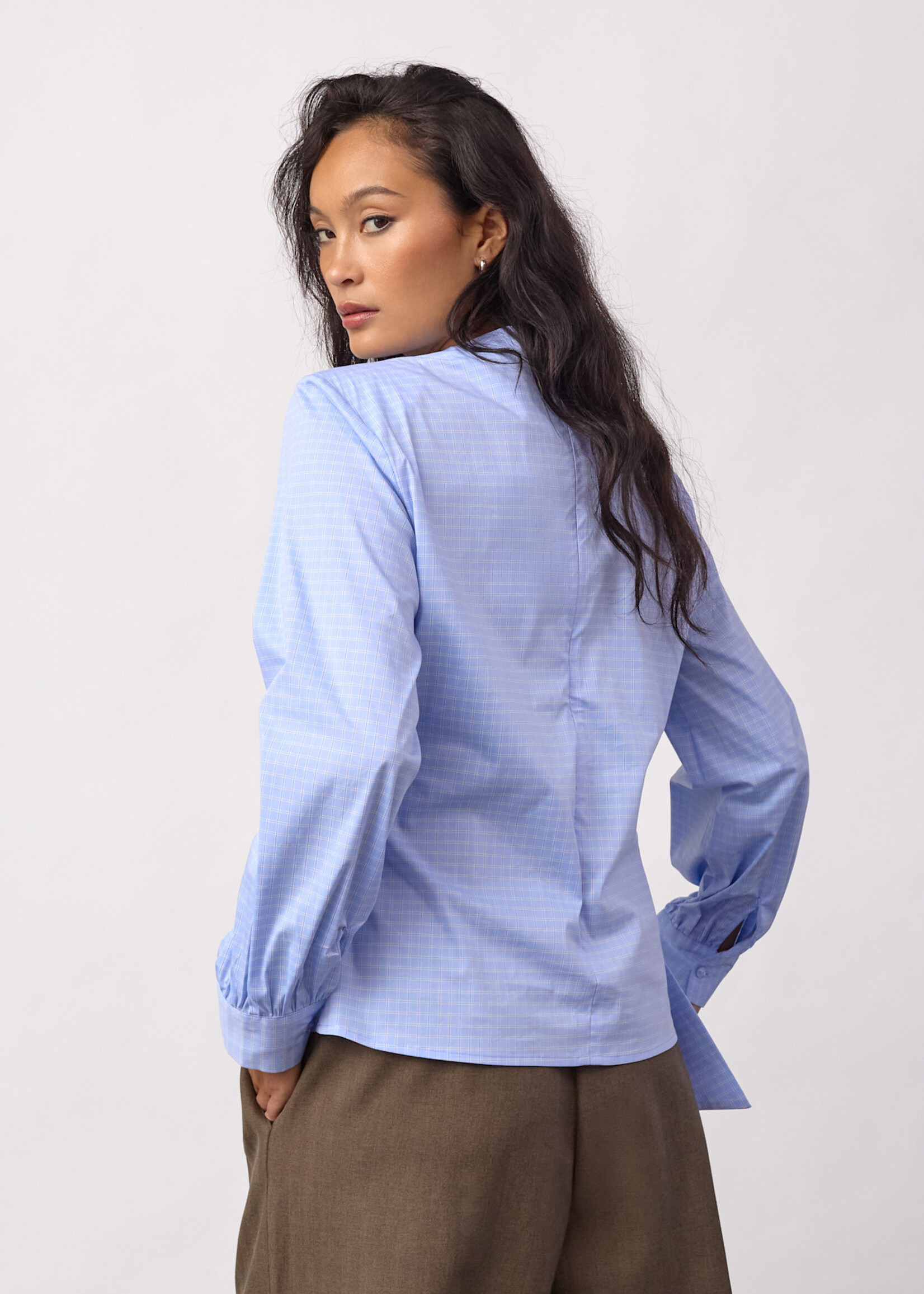 Cocouture GaianCC LS Tie Blouse
