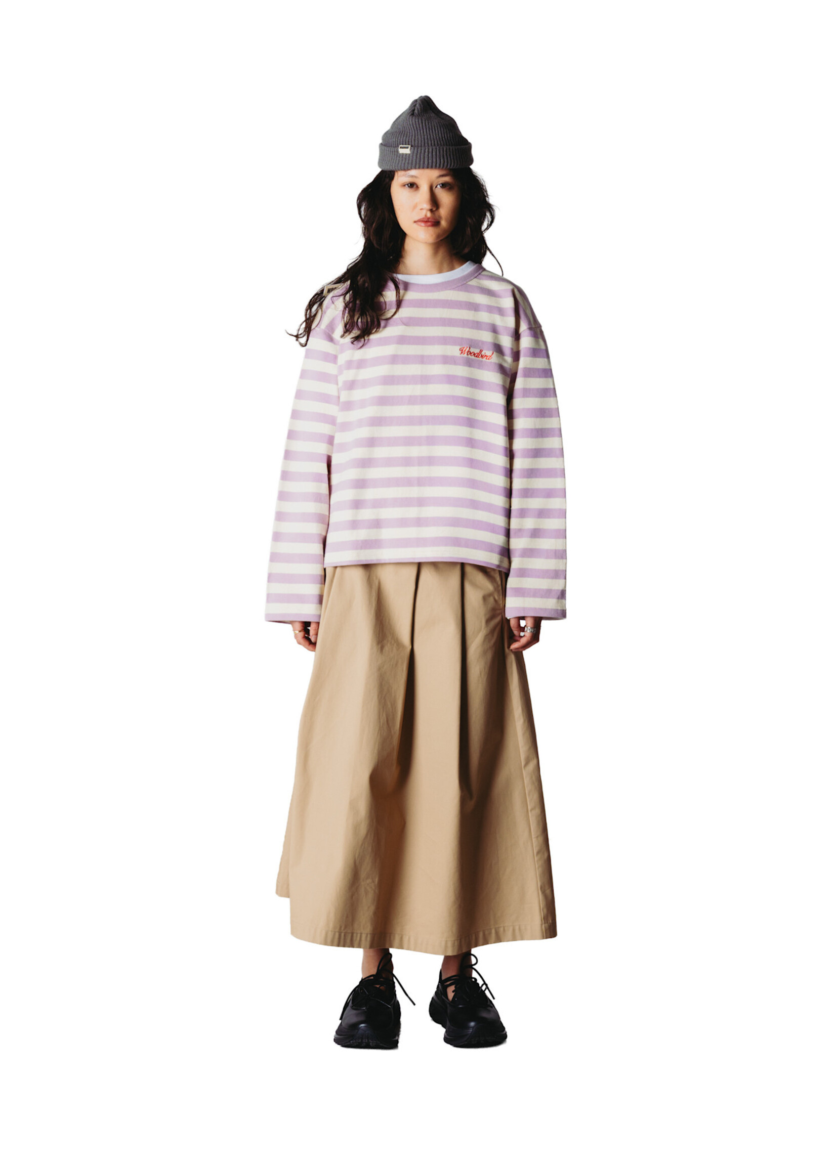 Woodbird Female WBJoul Wide Sleeve Stripe Tee