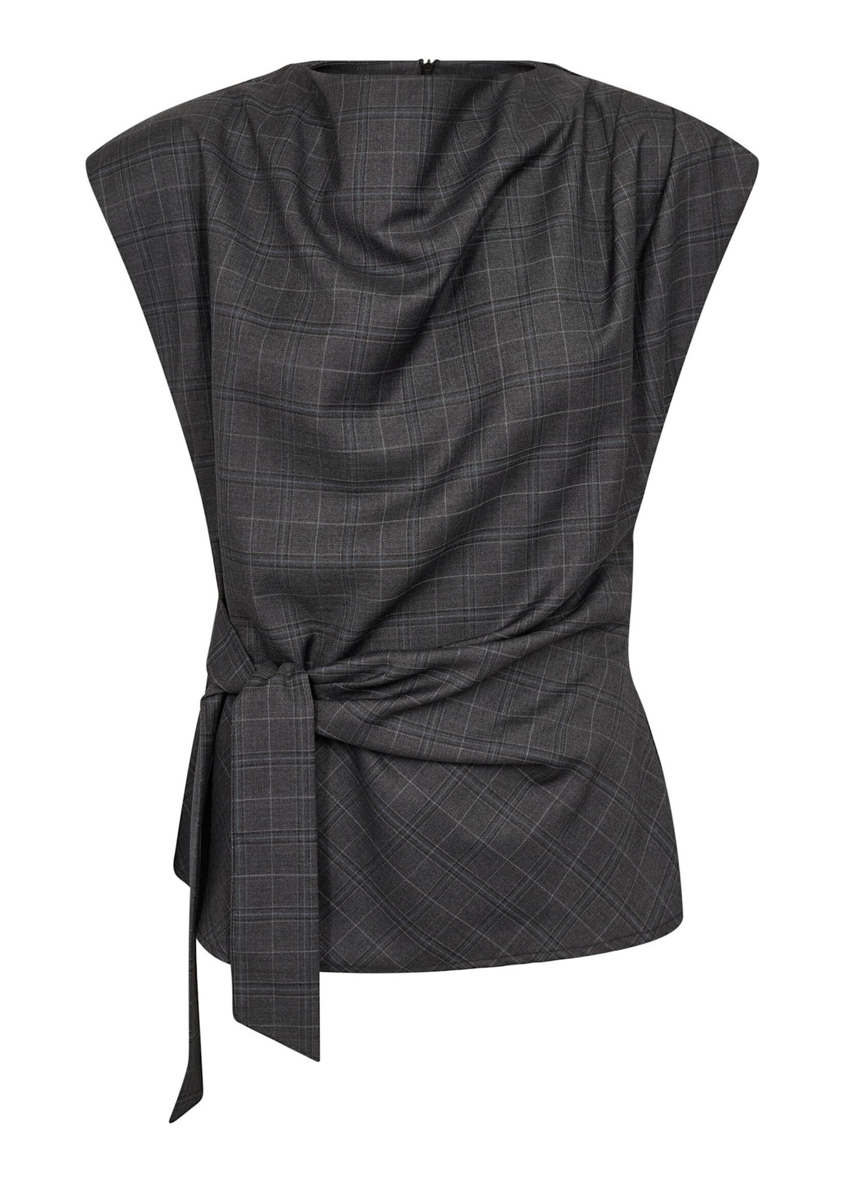 Cocouture EloraCC Check Pleat Top