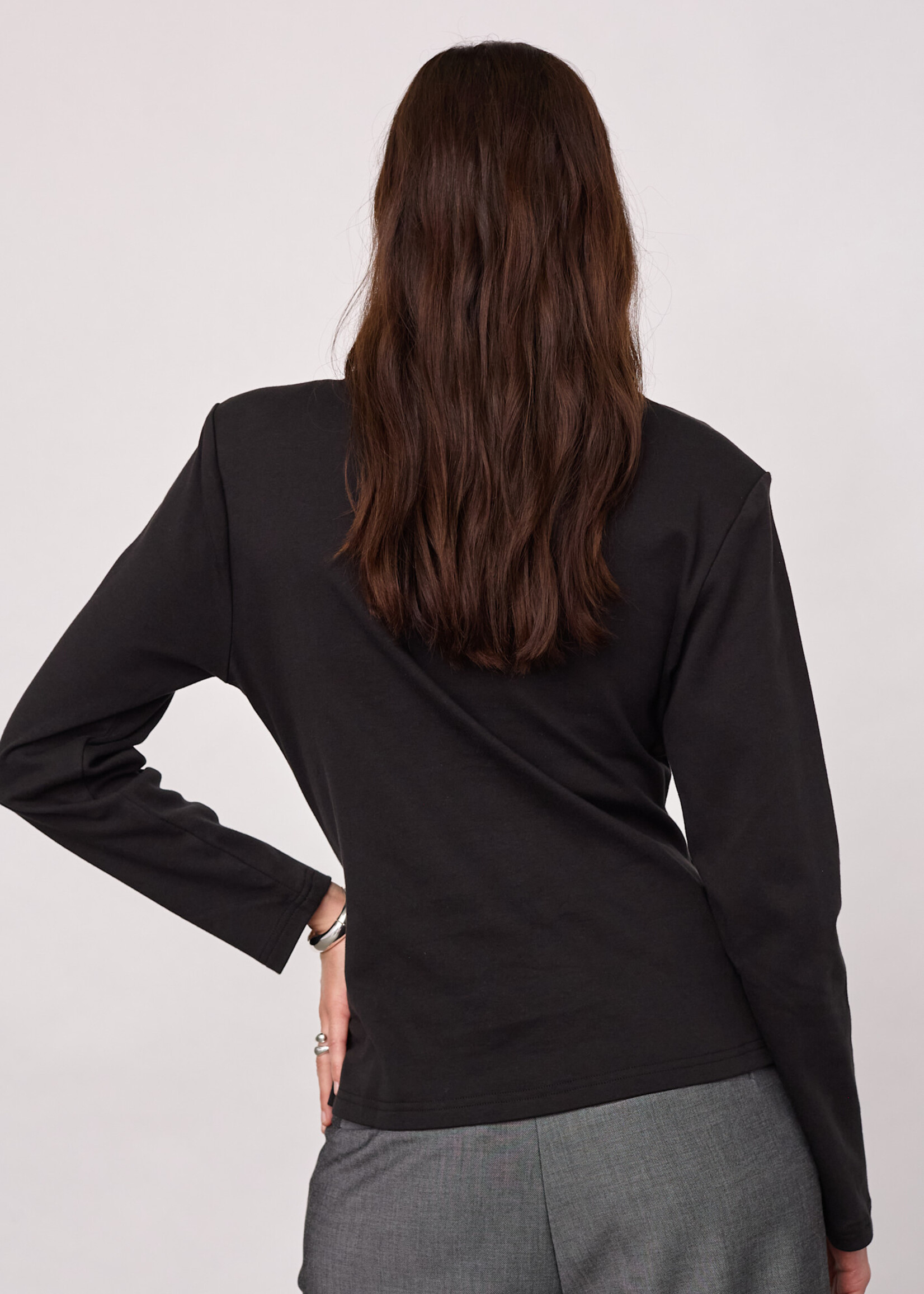 Cocouture OrianeCC LS Pleat Tie Tee