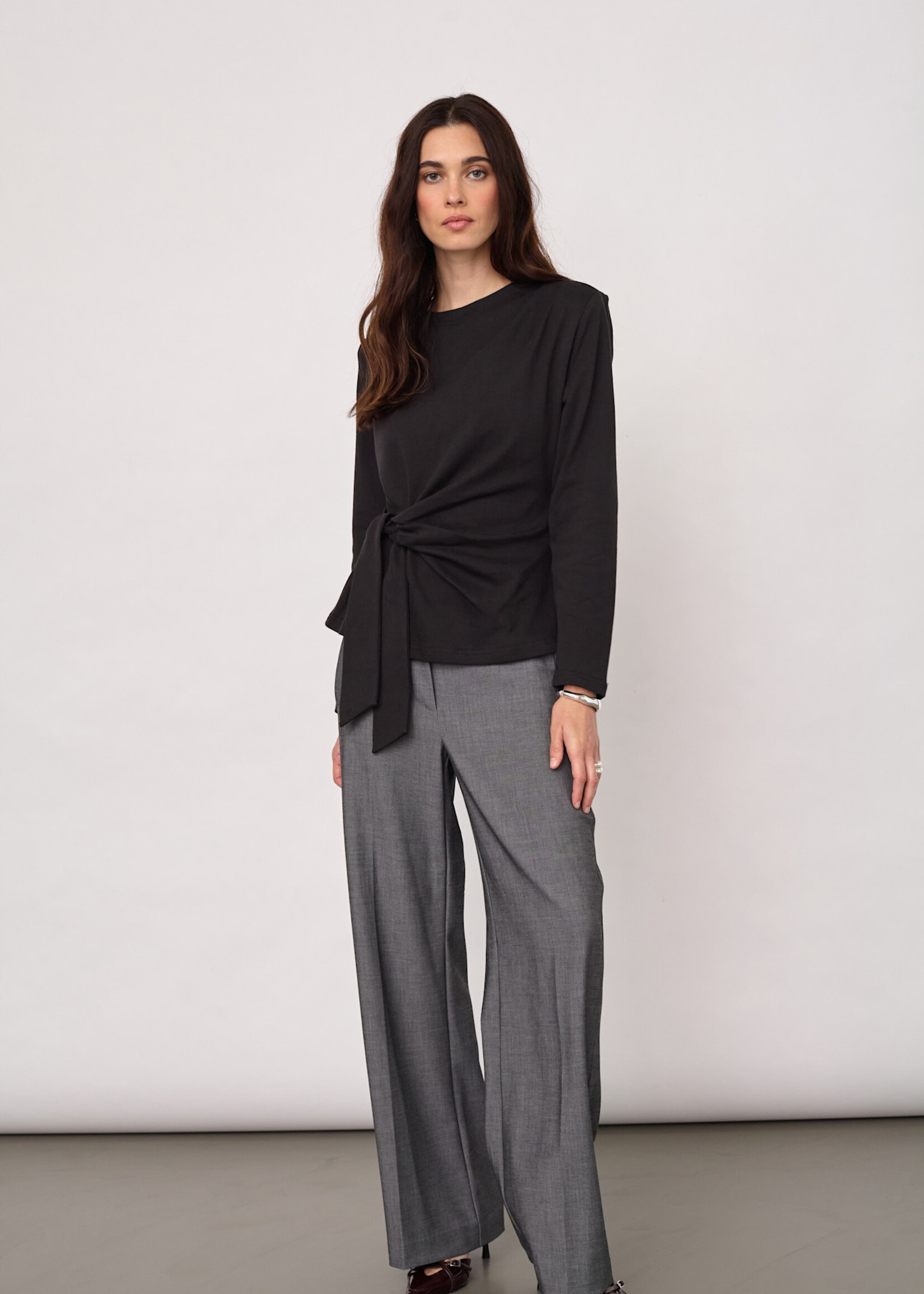 Cocouture OrianeCC LS Pleat Tie Tee