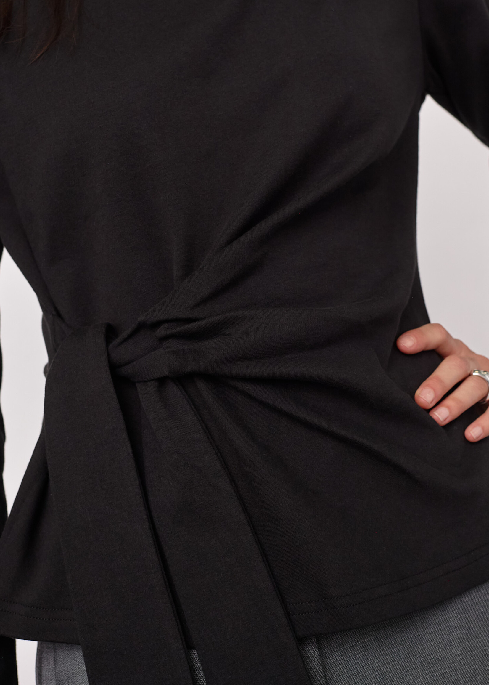 Cocouture OrianeCC LS Pleat Tie Tee