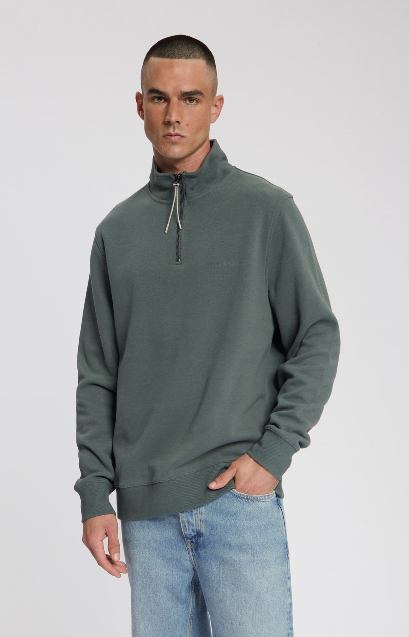 Law of the Sea MIND SOFT HALF ZIP SWEAT
