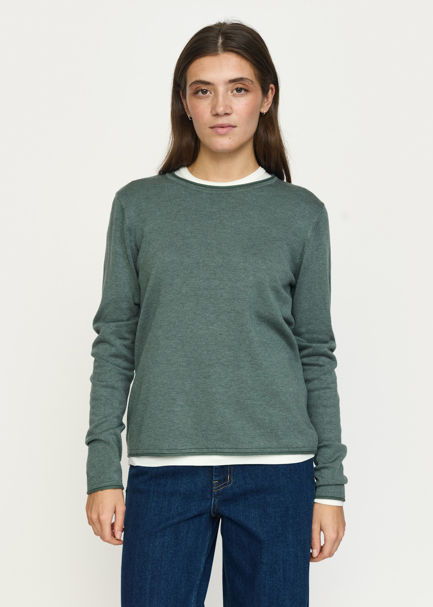 Soft Rebels SRMarla O-neck Roll Egde Knit