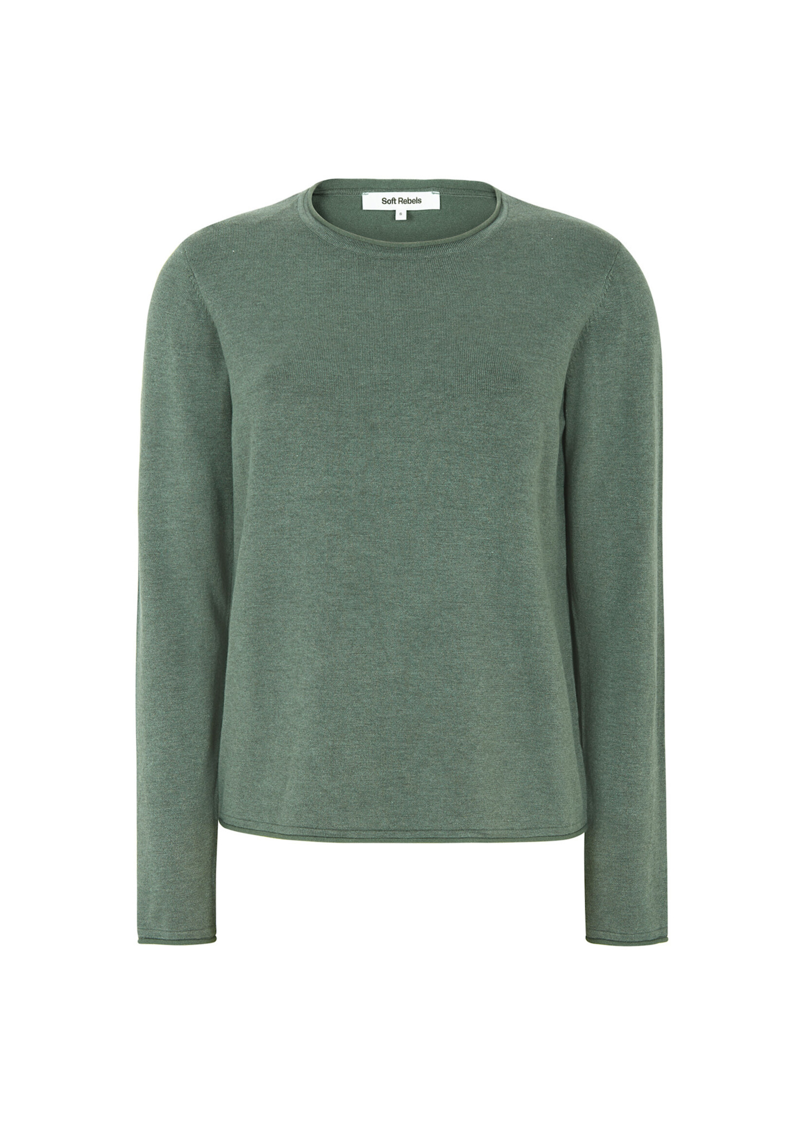 Soft Rebels SRMarla O-neck Roll Egde Knit