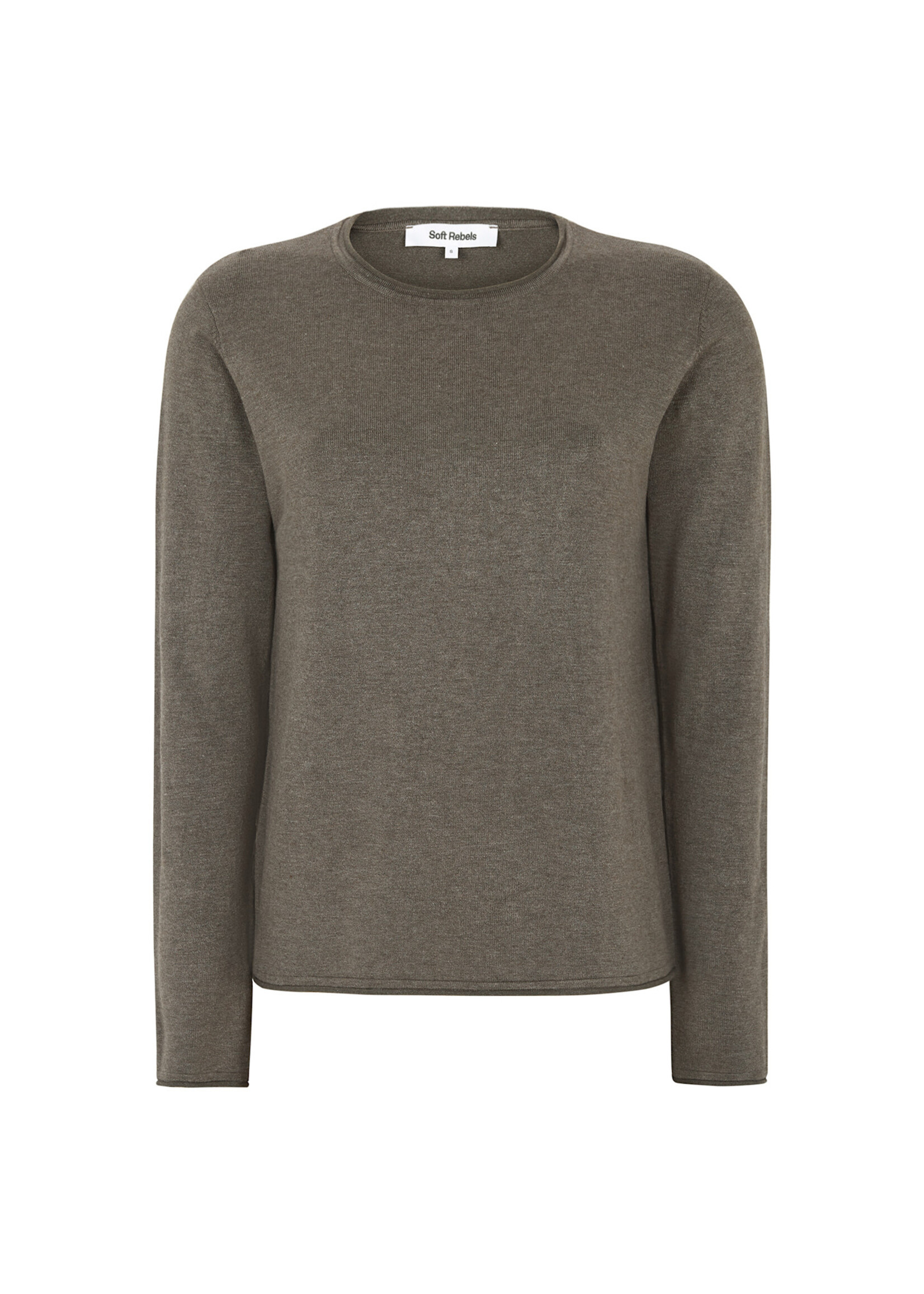 Soft Rebels SRMarla O-neck Roll Egde Knit
