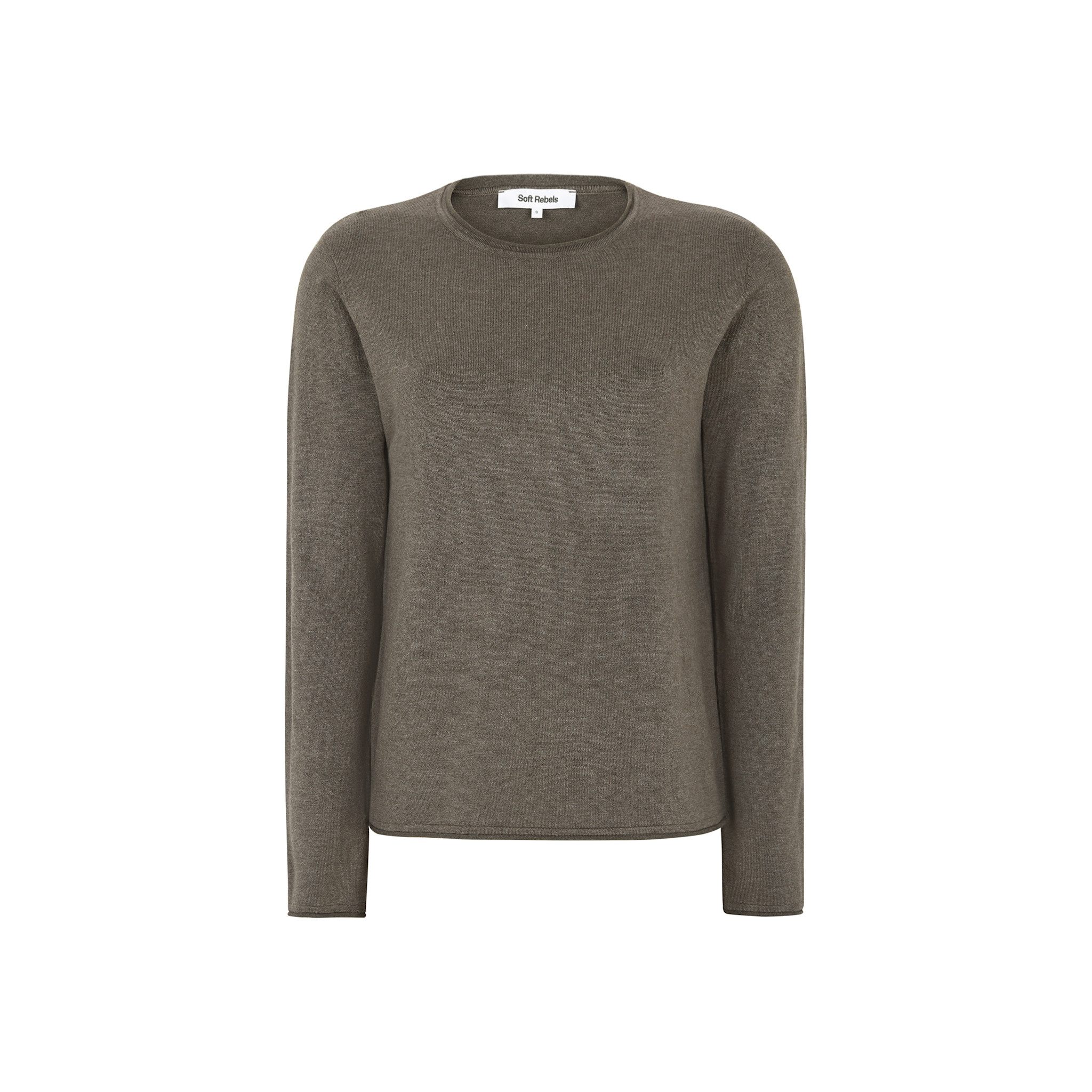 Soft Rebels SRMarla O-neck Roll Egde Knit