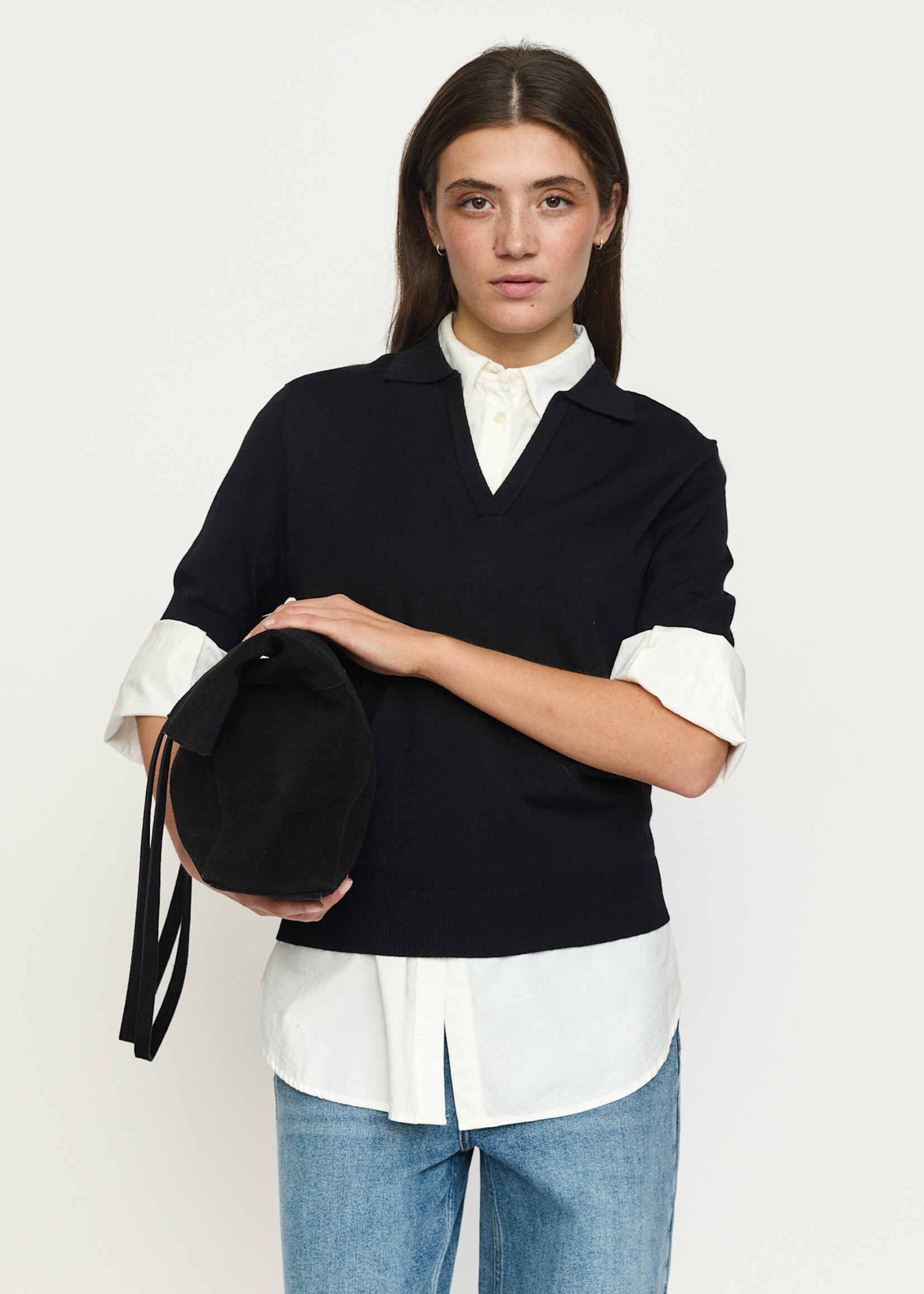 Soft Rebels SRParker Polo V-neck Knit