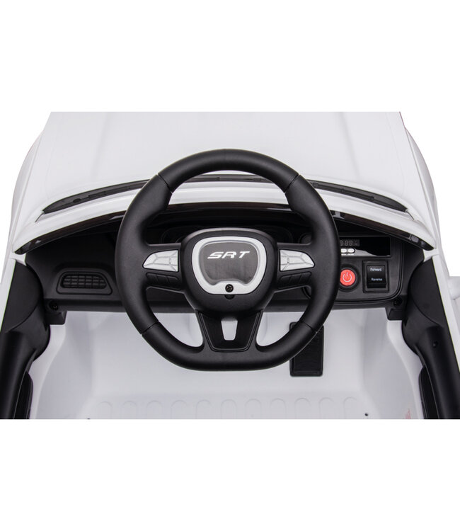 Dodge Challenger SRT, voiture électrique pour enfants 12 volts, siège en cuir, pneus en caoutchouc, voiture à batterie pour enfants !