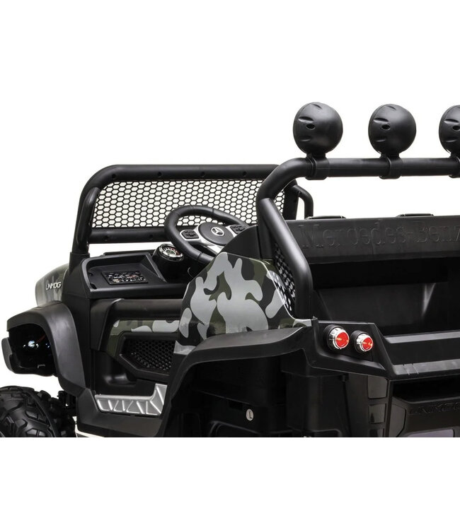 Mercedes-Benz Unimog, véhicule à batterie pour enfants 12v, buggy avec de nombreuses options