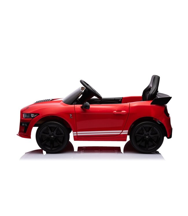 Ford Mustang GT500, 12 volt electric children's car with rubber tires, leather seat and more!