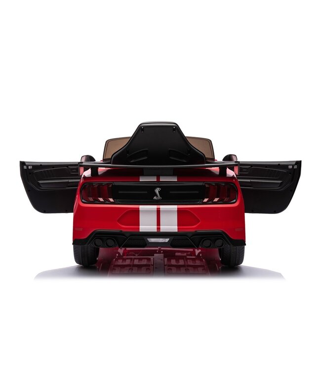 Ford Mustang GT500, 12 volt electric children's car with rubber tires, leather seat and more!