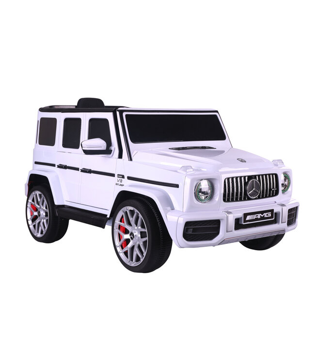 Mercedes G63, 12 volt Kinder Accu Auto, rubberen banden, leder zitje en meer!