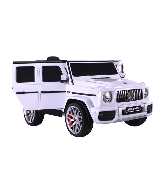 Mercedes G63, 12 volt elektrisk børnebil, gummidæk, kunstlædersæde og meget mere!