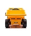 Work vehicle with box, 12 volt electric children's car, 4 engines, rubber tires and artificial leather seat!