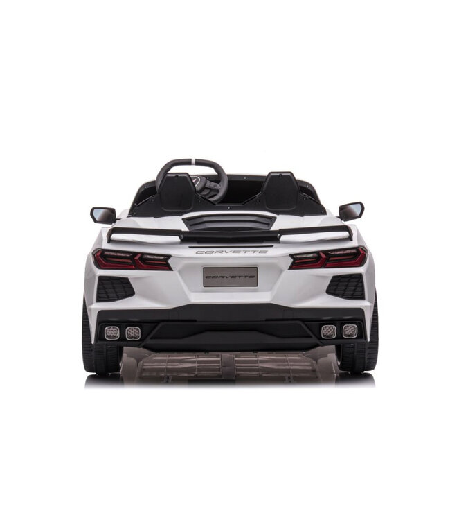 Corvette Stingray, veículo infantil elétrico para 2 pessoas, 12 volts com pneus de borracha, banco em pele e muito mais!