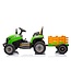 Traktor + Anhänger, 2 x 12-Volt-Motoren, elektrischer Kindertraktor + Anhänger.