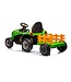 Traktor + trailer, 2 x 12 volt motorer, elektrisk børnetraktor + trailer.