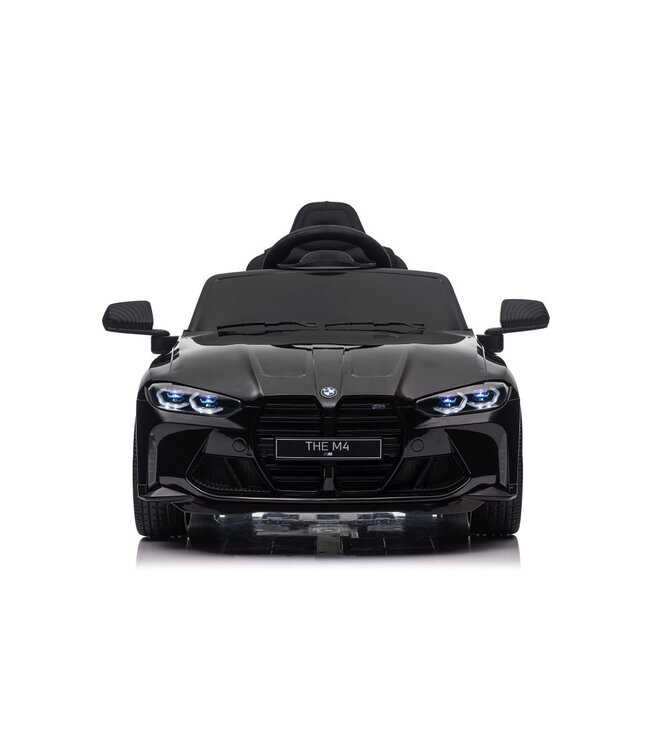 BMW M4, carro elétrico infantil de 12 volts, banco em pele, pneus de borracha, carro a bateria para crianças!