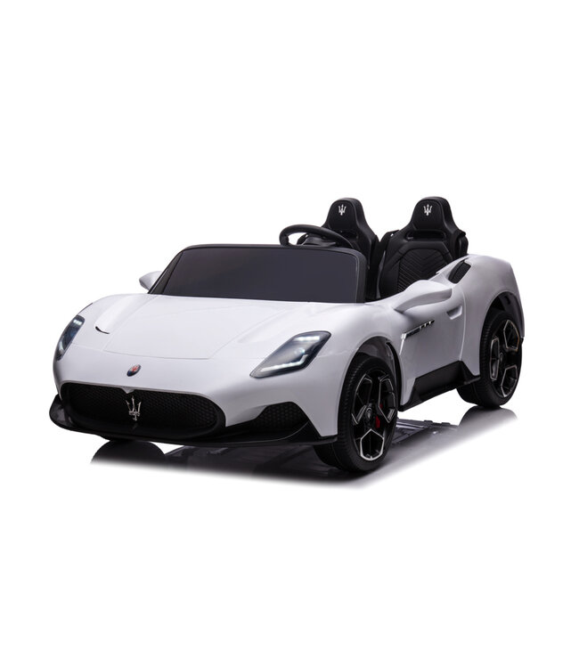 Maserati MC20 2-seater, 24v electric children's car, rubber tires, leather seat.