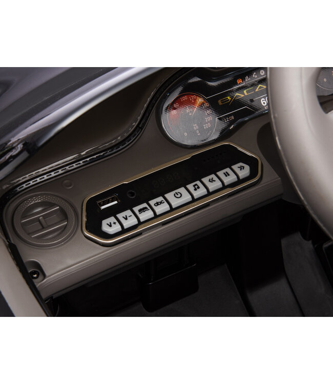 Bentley Bacalar, 12-Volt-Elektro-Kinderauto, Ledersitz, Gummireifen und mehr.
