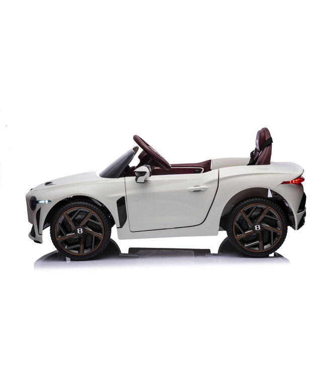 Bentley Bacalar, 12-Volt-Elektro-Kinderauto, Ledersitz, Gummireifen und mehr.