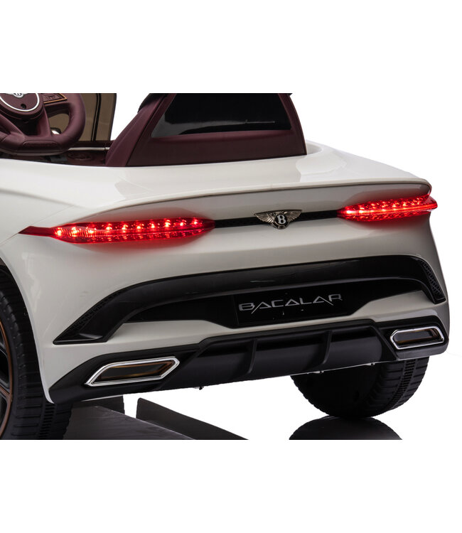 Bentley Bacalar, voiture électrique pour enfants 12 volts, siège en cuir, pneus en caoutchouc et plus encore.