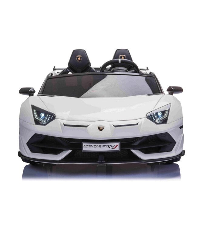Lamborghini Aventador, voiture électrique pour enfants 2 personnes 24 volts avec pneus en caoutchouc, siège en cuir !