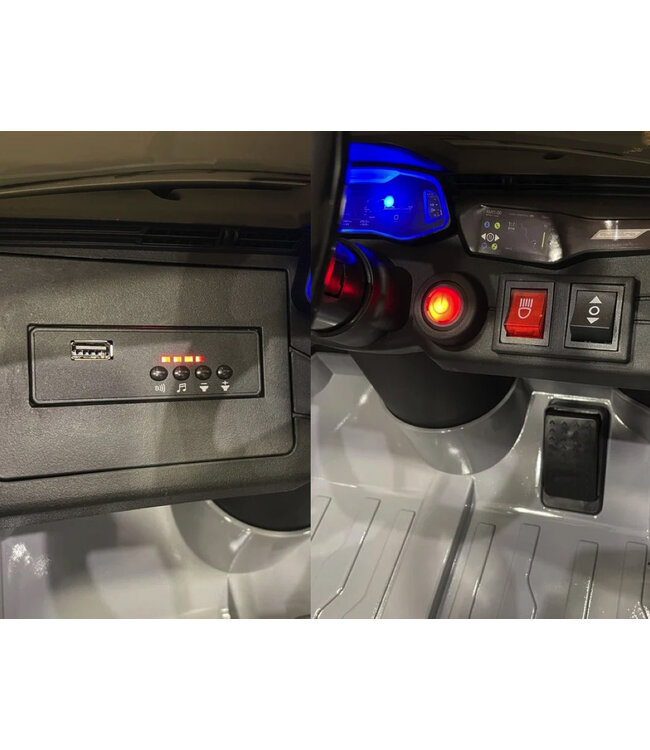 Audi RS6,12 volt elektrische kinderauto met rubberen banden, leder zitje en meer!