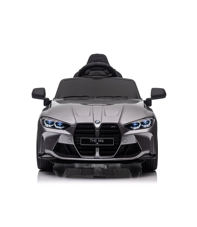 BMW M4, voiture électrique pour enfants 12 volts, siège en cuir, pneus en caoutchouc, voiture à batterie pour enfants !