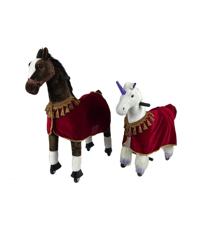 Couverture pour chevaux jouets MY PONY (rouge)