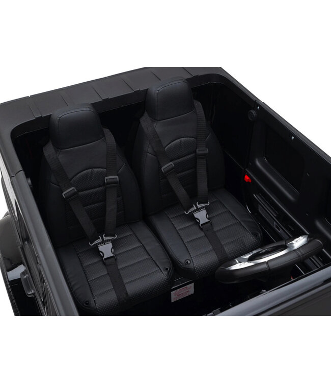 2 persoons Mercedes G63 AMG, 24v en 4x4 kinder accu voertuig!