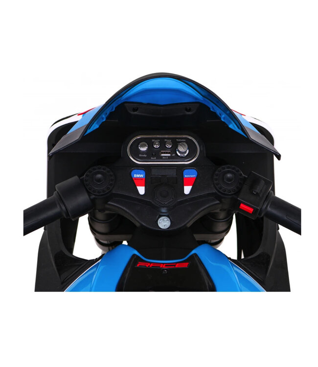 BMW HP4, 12-V-Kinderbatteriemotor mit Gummireifen und mehr
