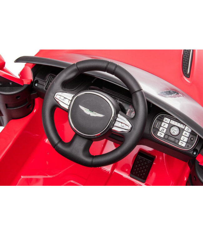 Aston Martin 12v electric kids car with rubber tires, leather seat and more!