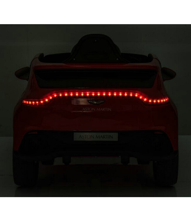 Aston Martin 12v electric kids car with rubber tires, leather seat and more!