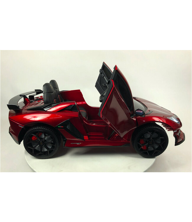 Lamborghini Aventador SVJ, 12-Volt-Elektro-Kinderauto mit echten Flügeltüren!