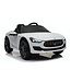 Maserati Ghibli, coche infantil eléctrico 12v, neumáticos de goma, asiento de piel.