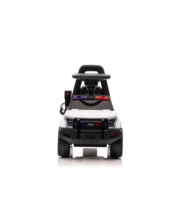 Police walking car with siren lights and a real Walkie Talkie