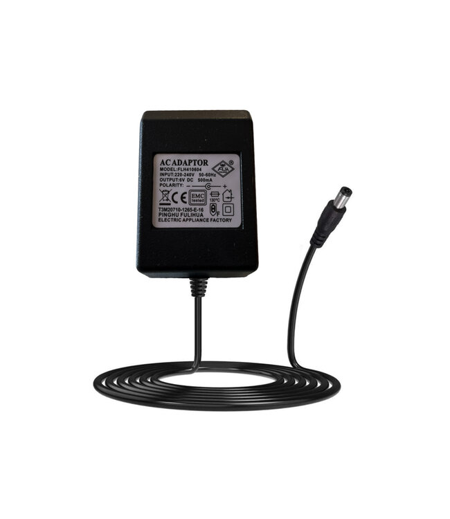 Carregador de 6 volts 500mA com ficha redonda