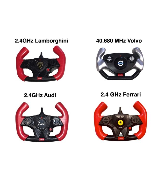 Comando RASTAR de 2,4 GHz para carros elétricos infantis.