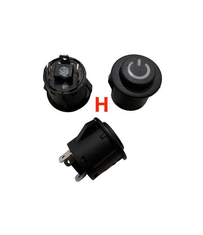 Interruptores e botões de ligar/desligar para carros infantis elétricos, motos e quadriciclos