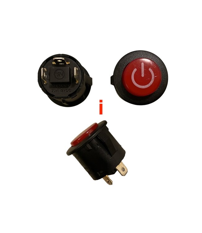 Interruptores e botões de ligar/desligar para carros infantis elétricos, motos e quadriciclos