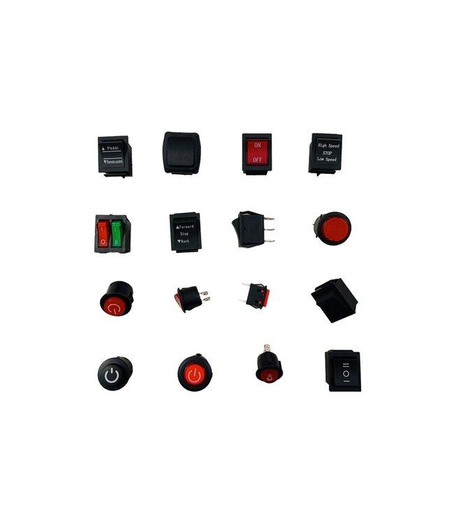 Switches and on/off buttons for electric children's cars, motorcycles and quads