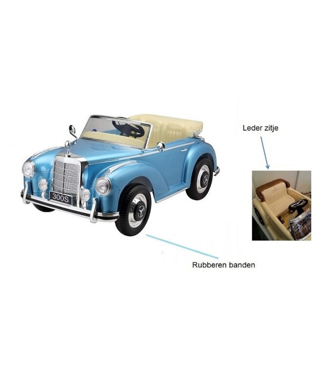 Mercedes-Benz 300S, voiture électrique pour enfants 12V avec pneus EVA et siège en cuir artificiel !