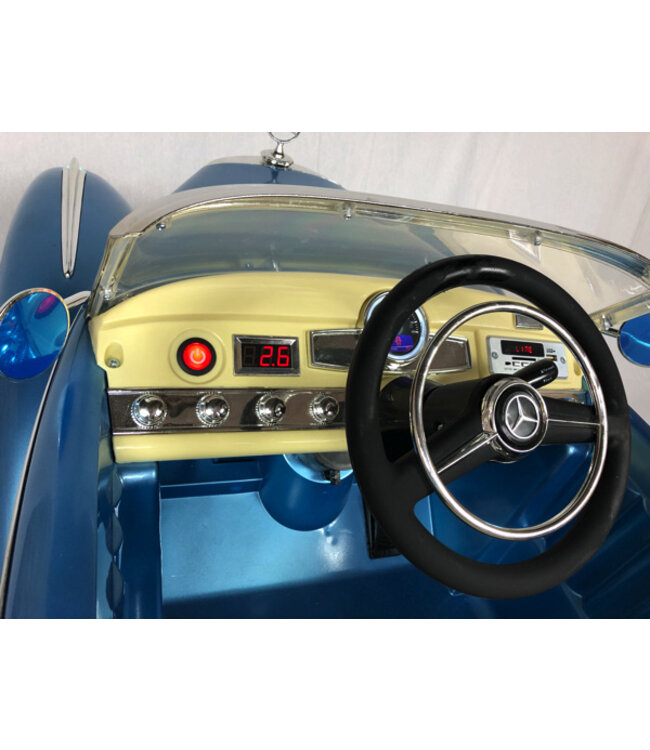 Mercedes-Benz 300S Classic, 12V elektrisk børnebil med EVA-dæk og imiteret lædersæde!