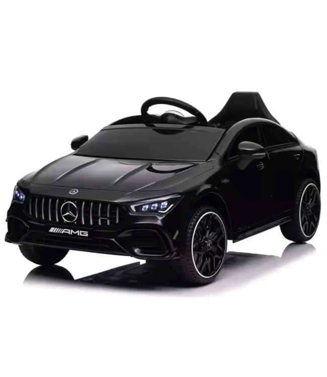 Mercedes CLA 45 S AMG Electric Kids Car 12 volt electric kids car with rubber tires, leather seat and more!