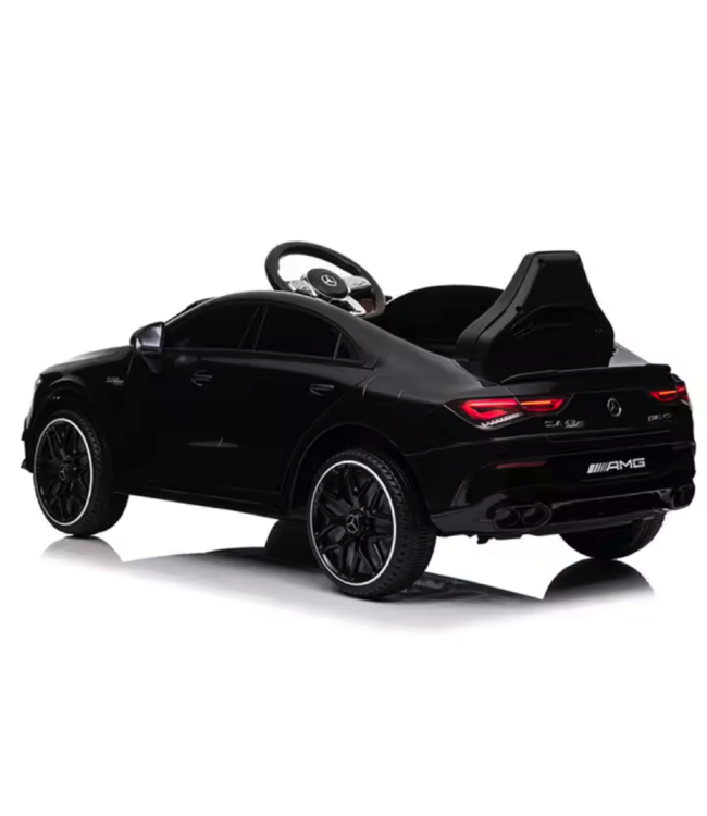 Mercedes CLA 45 S AMG Electric Kids Car 12 volt electric kids car with rubber tires, leather seat and more!